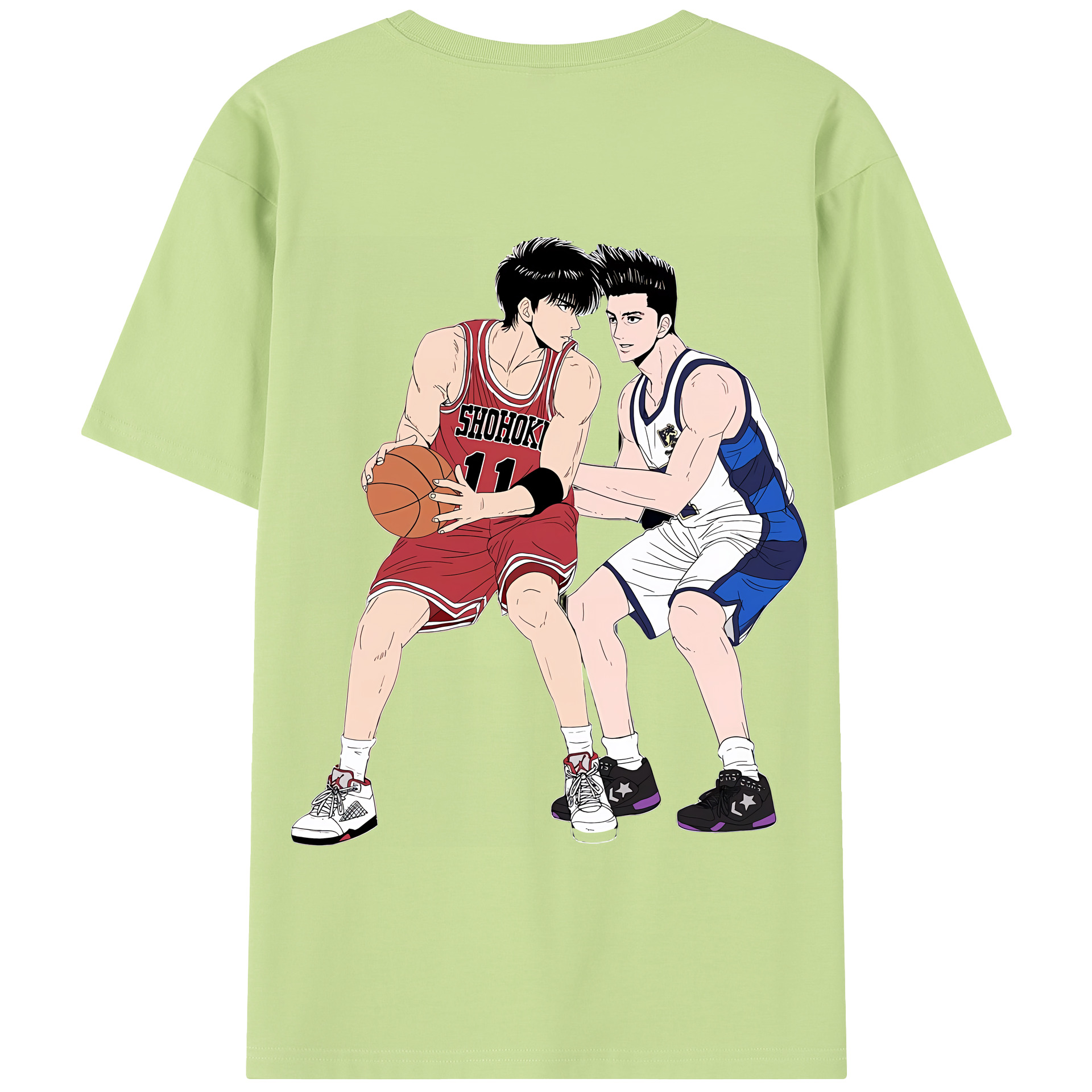 SLAM DUNK／スラムダンク 綿100％半袖Tシャツ（背面プリント）